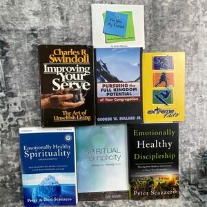 Christian Leadership Book Lot Swindoll Scazzero Chip Ingram 7pk Spiritual Growth